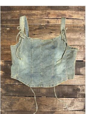 NEW Jaded Gypsy Blue Willow Tank - Corset Top